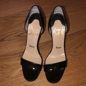 Size 39.5 Authentic Louboutin Wedges